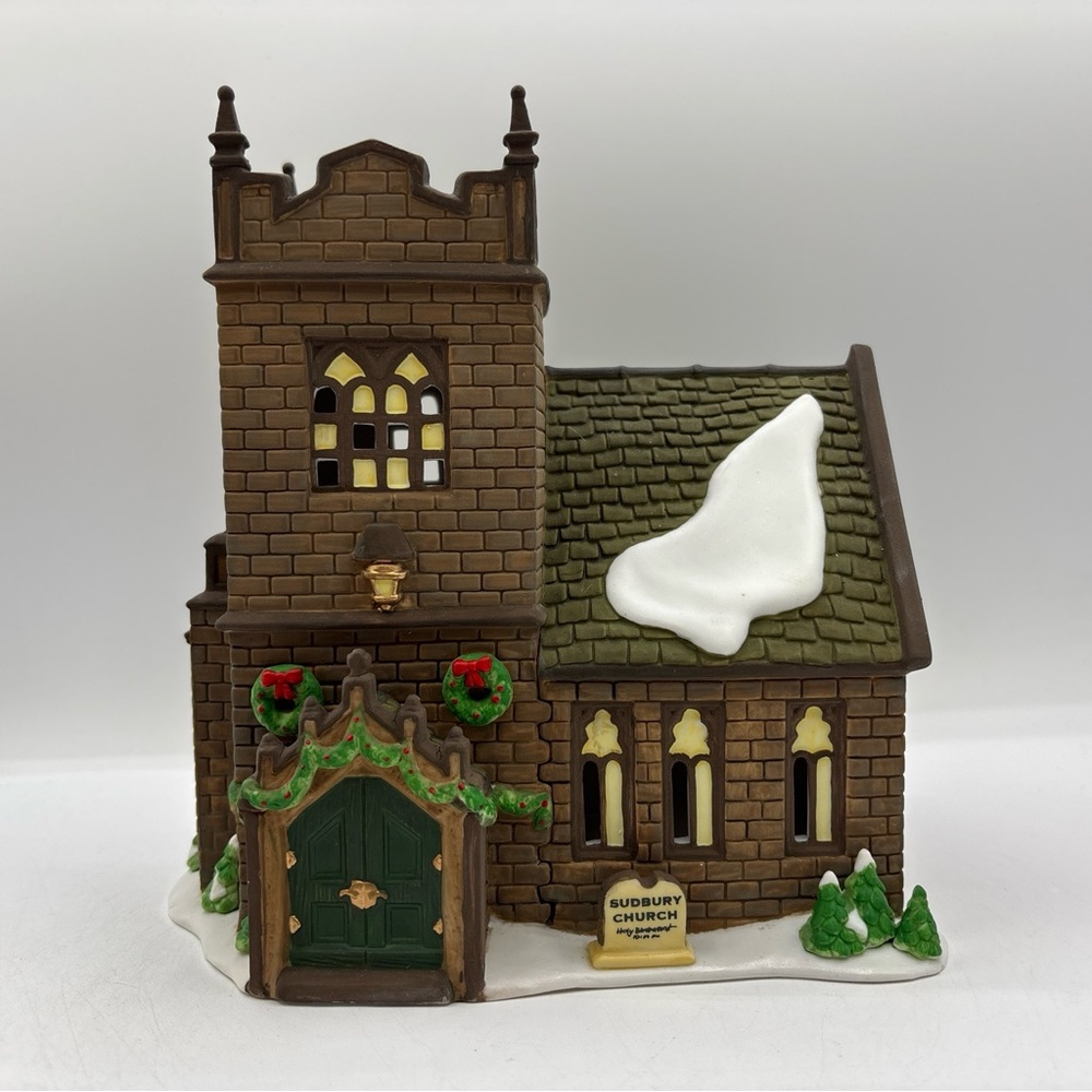 Department 56 1997 Vintage HVC Dickens Village Series Sudbury Church 58322 EUC